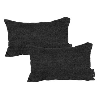 Foto 1 | Set De 2 Cojines Riñonera Decorativa Rectangular Negro
