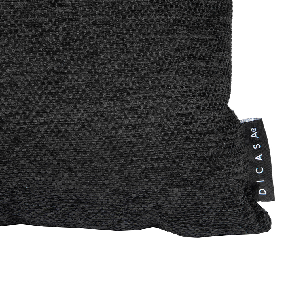 Foto 5 pulgar | Set De 2 Cojines Riñonera Decorativa Rectangular Negro