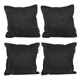 Foto 1 | Set De 4 Cojines (2 Cuadrados + 2 Cuadrados Grandes) Negro