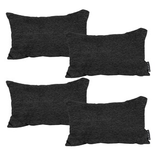 Foto 1 | Set De 2 Cojines Riñonera Decorativa Rectangular Negro