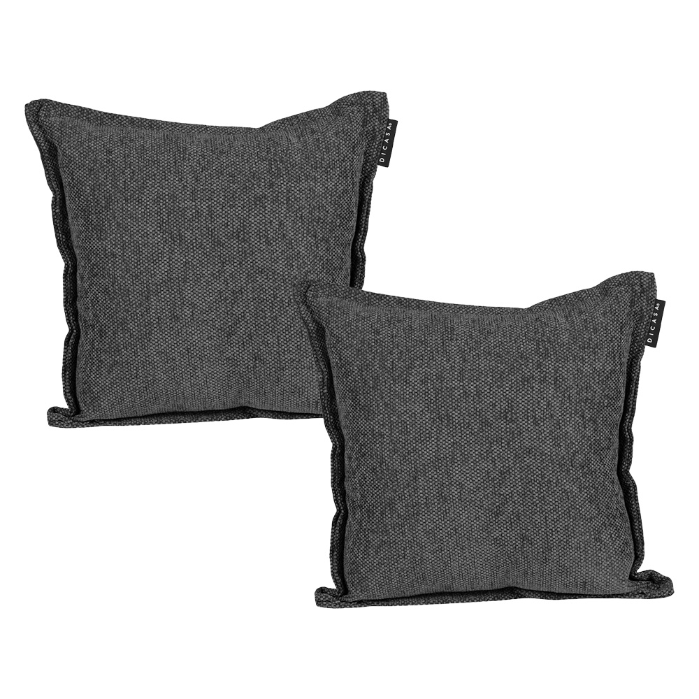 Foto 1 | Set De 2 Cojines (1 Cuadrado + 1 Cuadrado Grande ) Gris