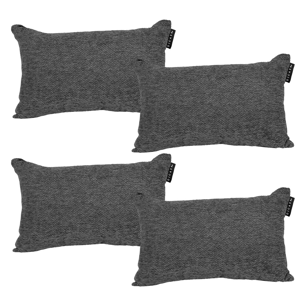 Foto 1 | Set De 2 Cojines Riñonera Decorativa Rectangular Gris