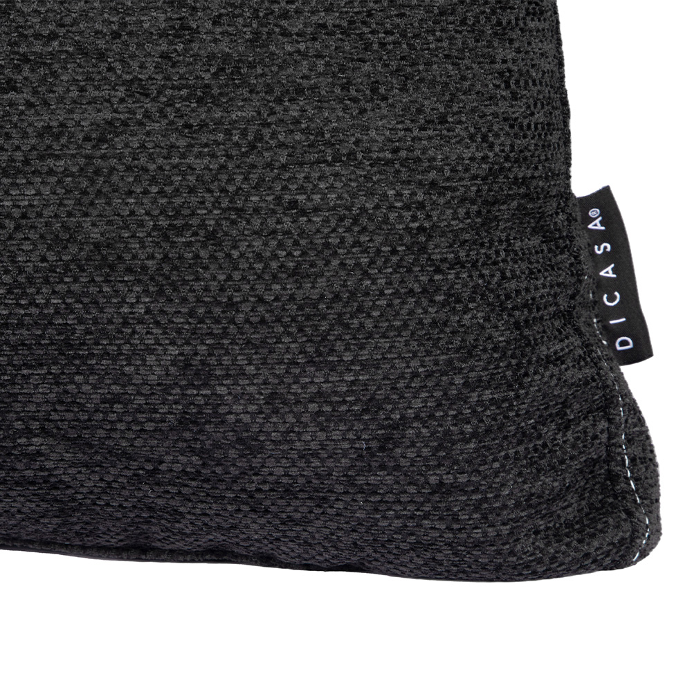 Foto 4 | Set De 4 Cojines Decorativos Cuadrado Grande Negro