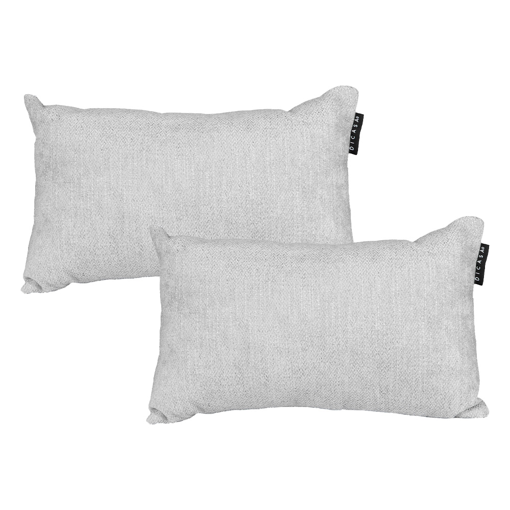 Set De 2 Cojines Decorativos Dicasa Delta Color Plata
