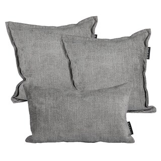 Foto 1 | Set De 3 Cojines Decorativos Dicasa 2 Kappa + 1 Delta Color Gris Oscuro