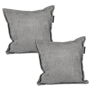 Foto 1 | Set De 2 Cojines Decorativos Dicasa Kappa Color Gris Oscuro