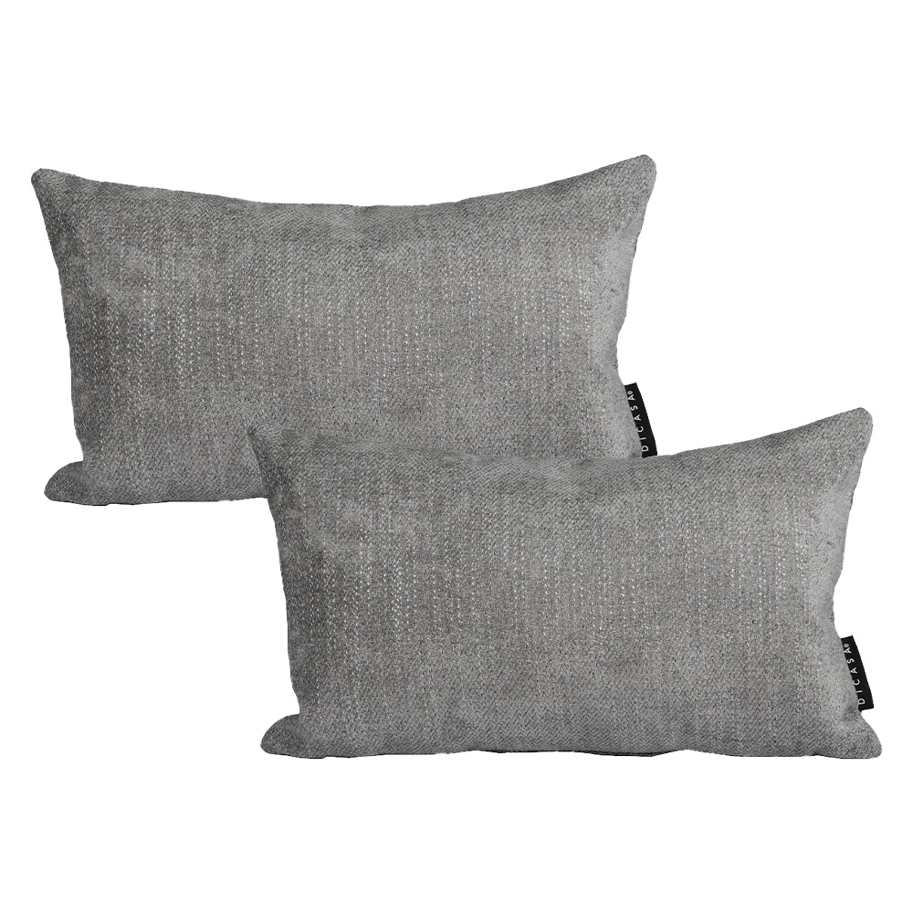 Foto 2 pulgar | Set De 2 Cojines Decorativos Dicasa Delta Color Gris Oscuro