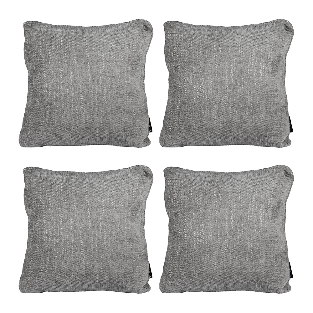Foto 1 | Set De 4 Cojines Decorativos Dicasa Zita Color Gris Oscuro
