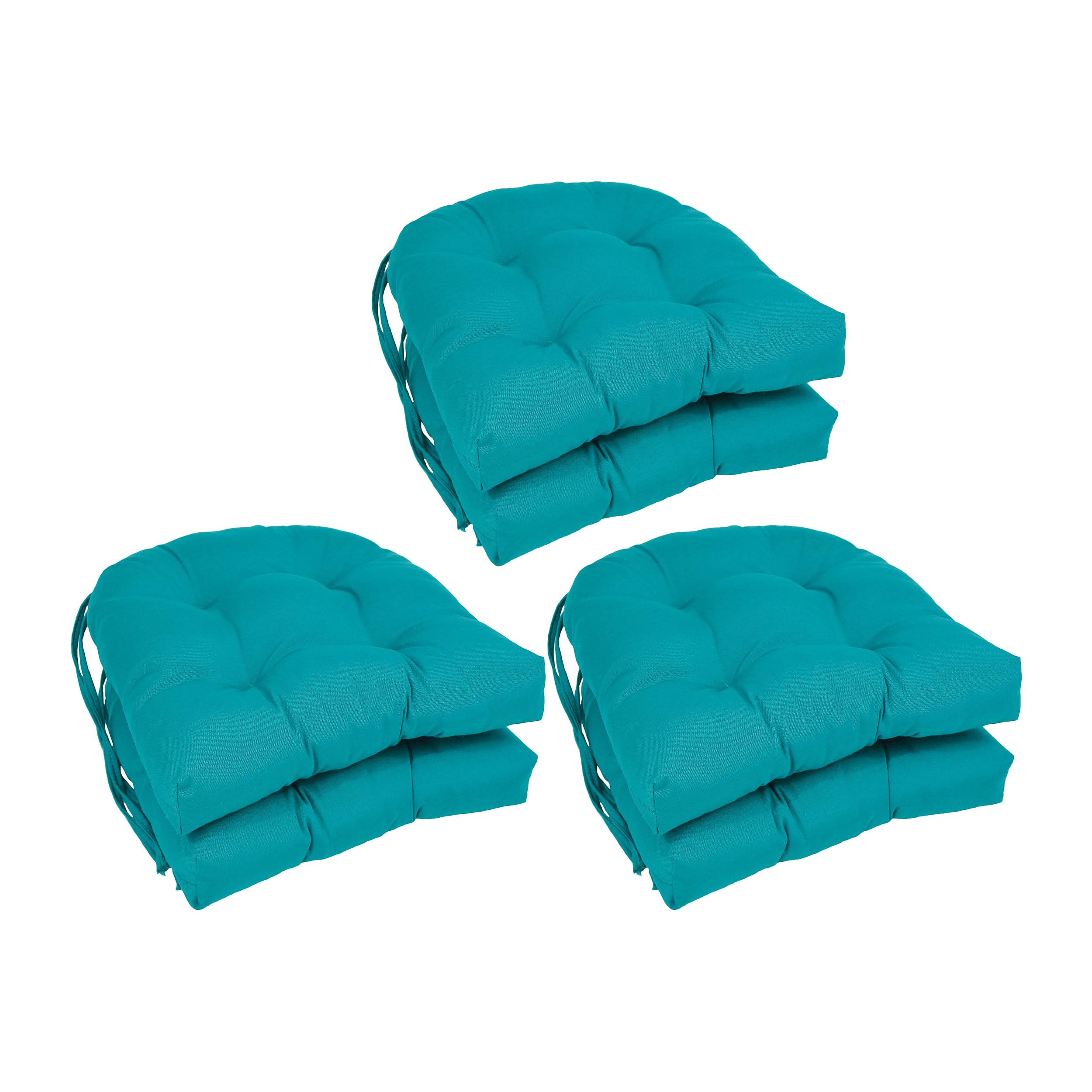 Cojín De Silla Blazing Needles, Respaldo Redondeado, Sarga Con Mechones, 16 Cm - Venta Internacional.