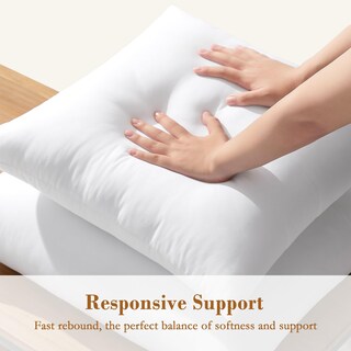 Foto 3 | Insertos De Almohada Puredown De 55 X 55 Cm, 2 Unidades, Alternativa Al Plumón - Venta Internacional.