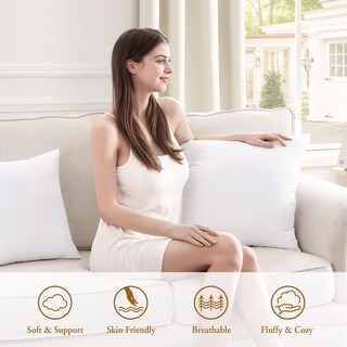 Foto 5 | Insertos De Almohada Puredown De 55 X 55 Cm, 2 Unidades, Alternativa Al Plumón - Venta Internacional.