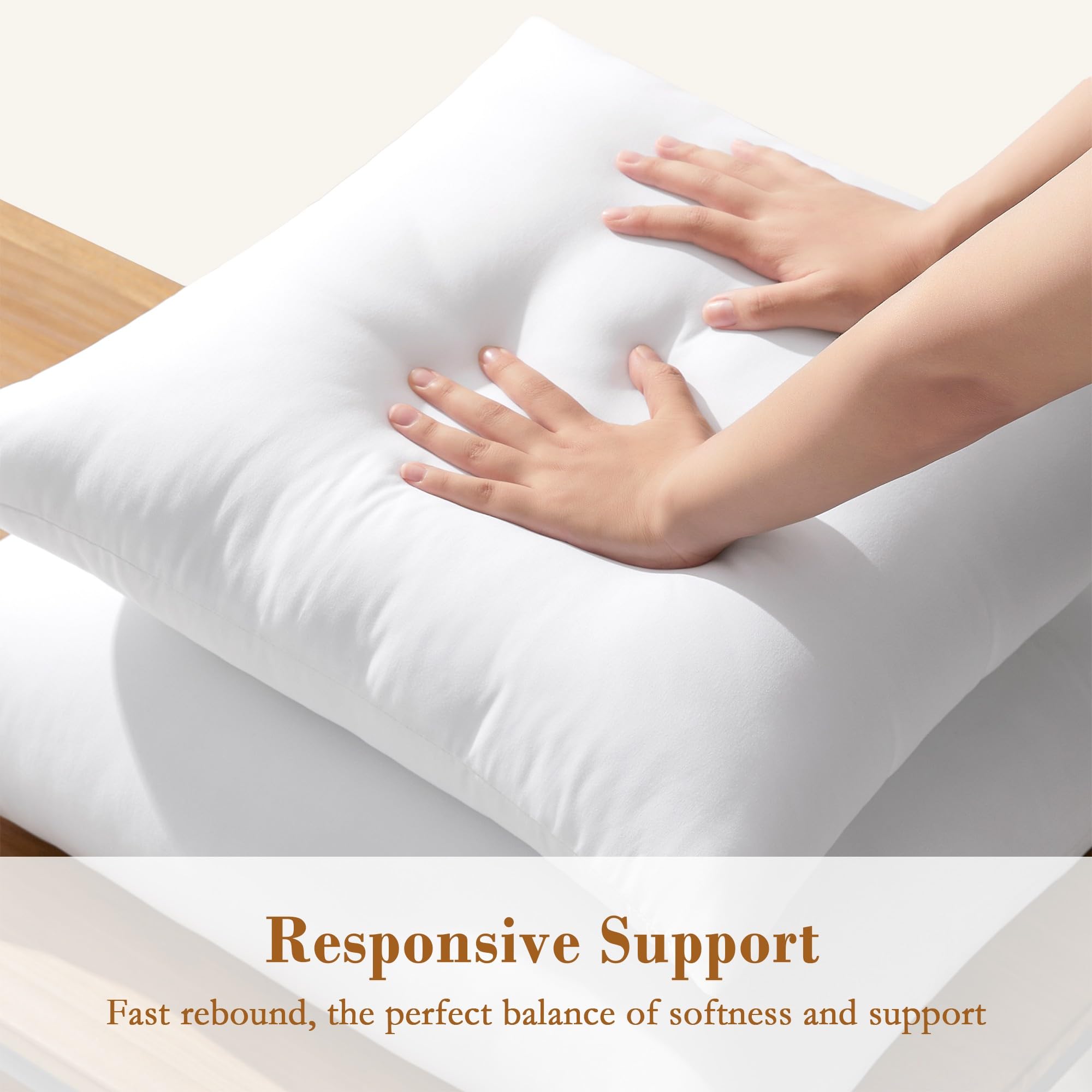 Foto 3 | Insertos De Almohada Puredown  Euro 66 X 66 Cm Fluffy Soft - Venta Internacional.