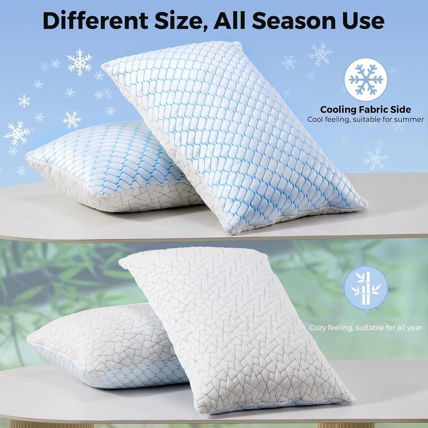Foto 3 pulgar | Cojines Puredown Pillows 2 Pack - Venta Internacional