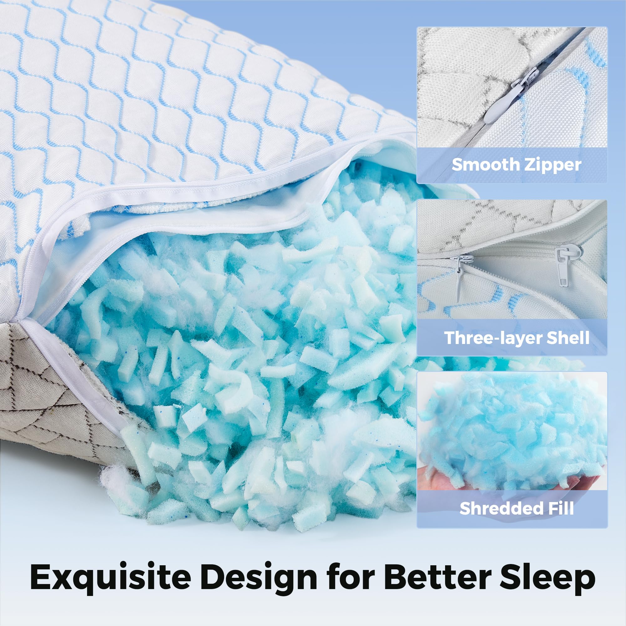 Foto 7 pulgar | Cojines Puredown Pillows 2 Pack - Venta Internacional