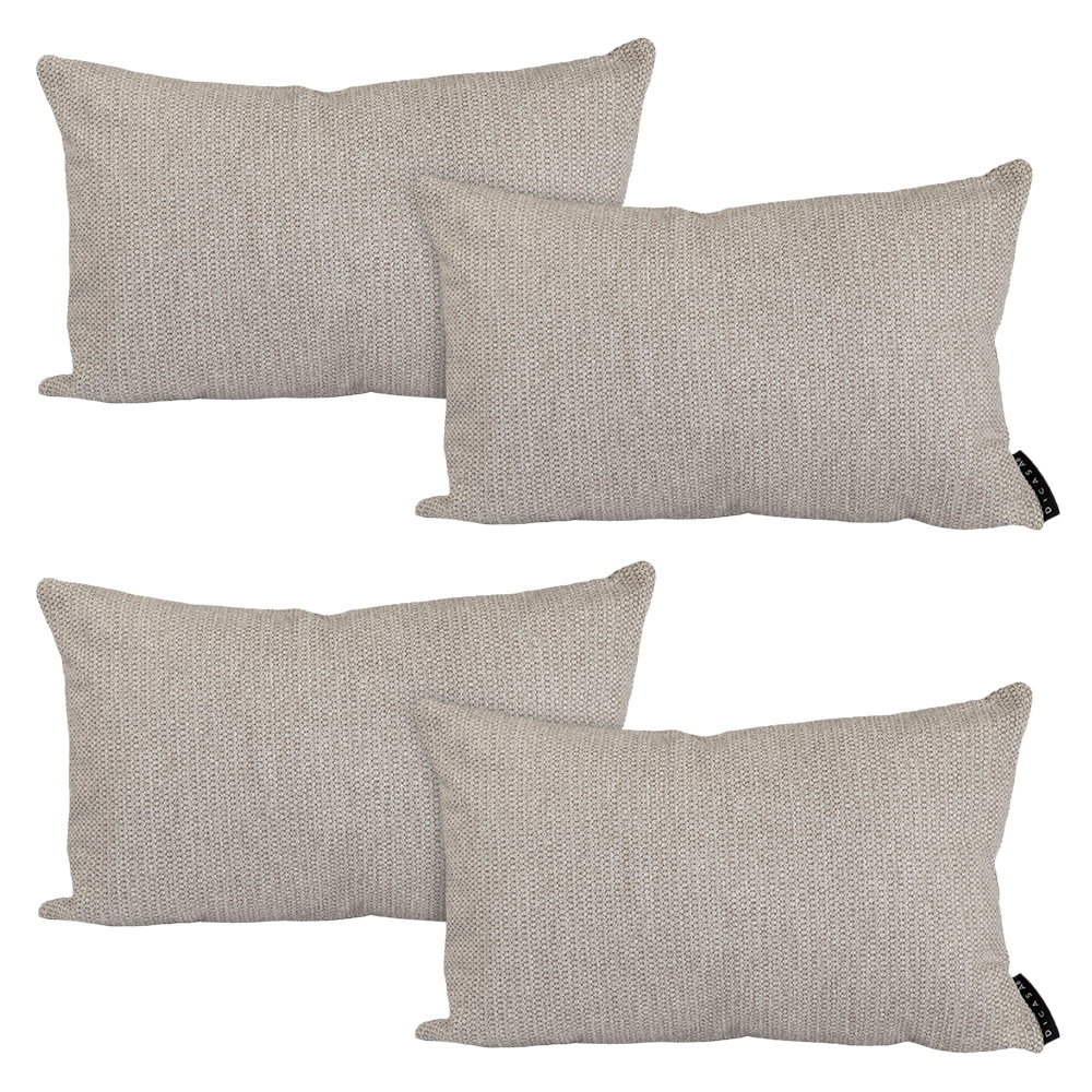 Set De 4 Cojines Decorativos Dicasa Delta Color Beige