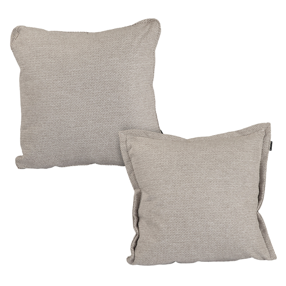 Set De 2 Cojines Decorativos Dicasa 1 Kappa + 1 Zita Color Beige