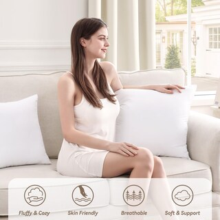Foto 5 | Pillow Inserts Puredown Euro 66 X 66 Cm, Juego De 2 Unidades, Con Relleno Suave - Venta Internacional.