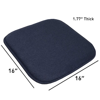 Foto 4 | Cojín Para Silla Sweet Home Collection, Espuma Viscoelástica, Paquete De 2 Unidades, Color Azul - Venta Internacional.
