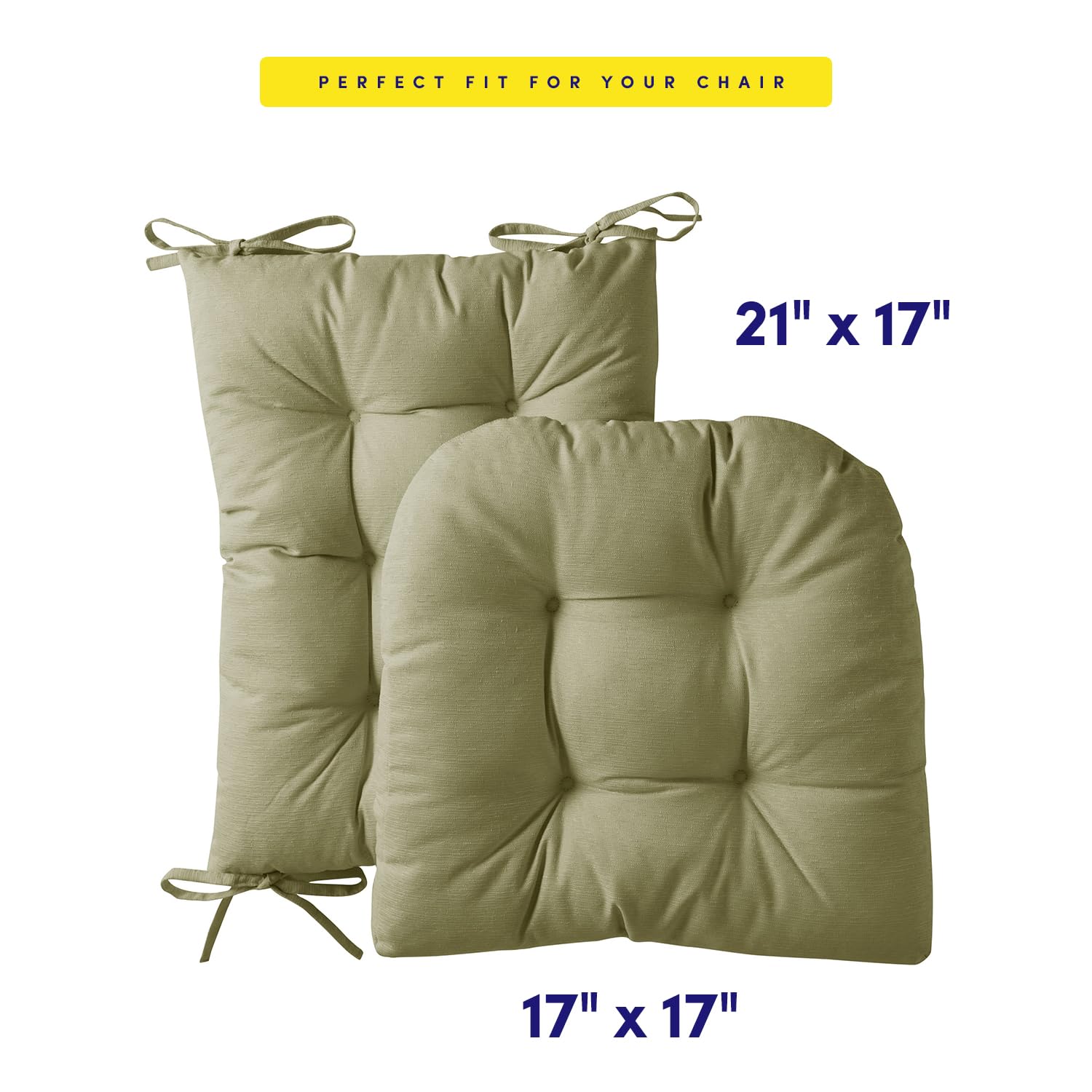 Foto 4 pulgar | Juego De Cojines Para Mecedora Sweet Home Collection Sage - Venta Internacional.