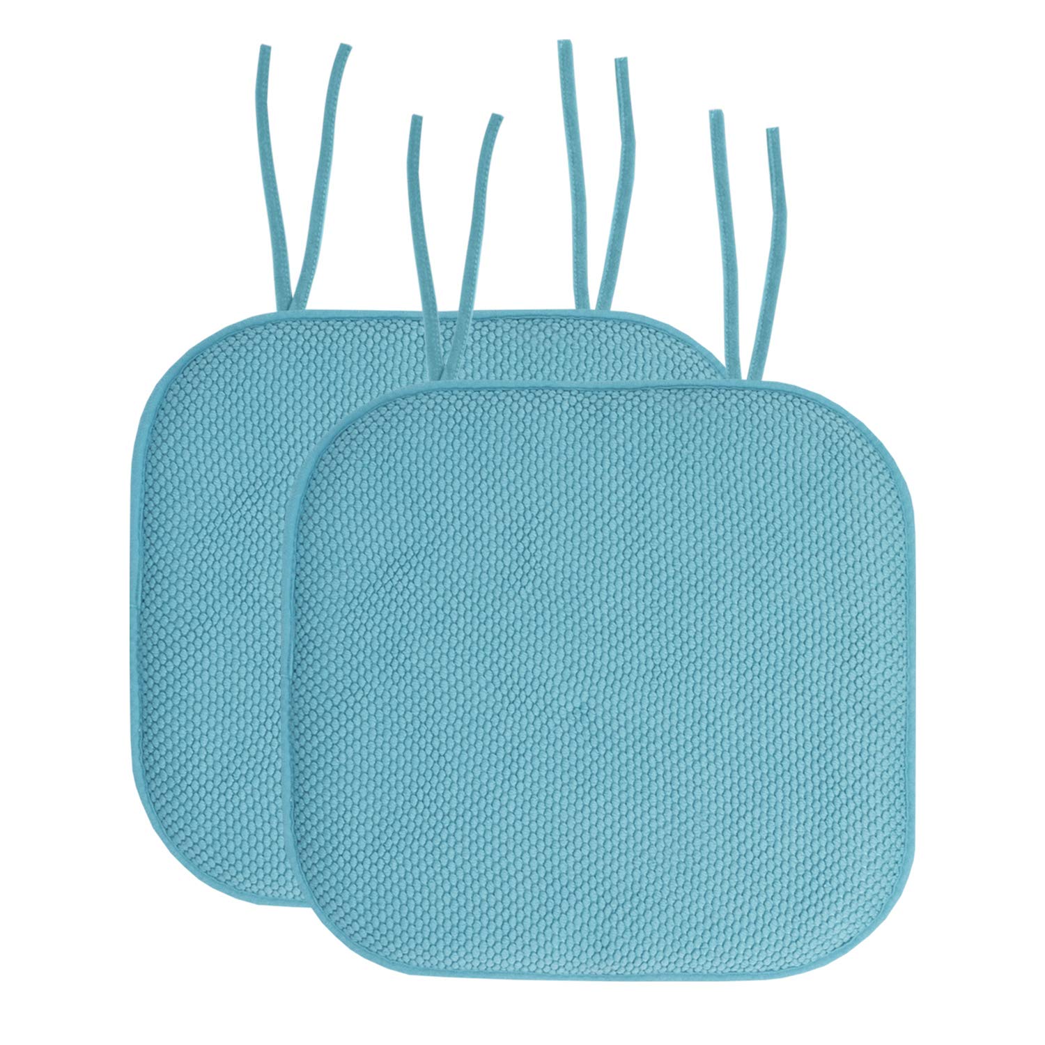 Foto 1 | Cojín Para Silla Sweet Home Collection, Espuma Viscoelástica, Paquete De 2, Color Verde Azulado - Venta Internacional.