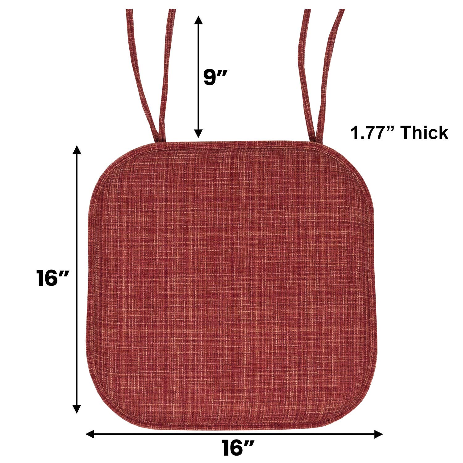 Foto 4 pulgar | Cojín Para Silla Sweet Home Collection, Espuma Viscoelástica, Paquete De 6 - Venta Internacional.