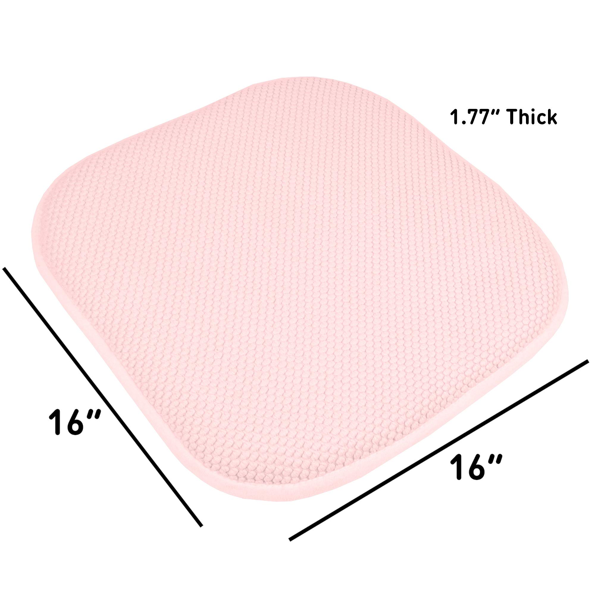 Foto 5 pulgar | Cojín Para Silla Sweet Home Collection, Espuma Viscoelástica, 16 X 16 Cm, Color Rosa - Venta Internacional.