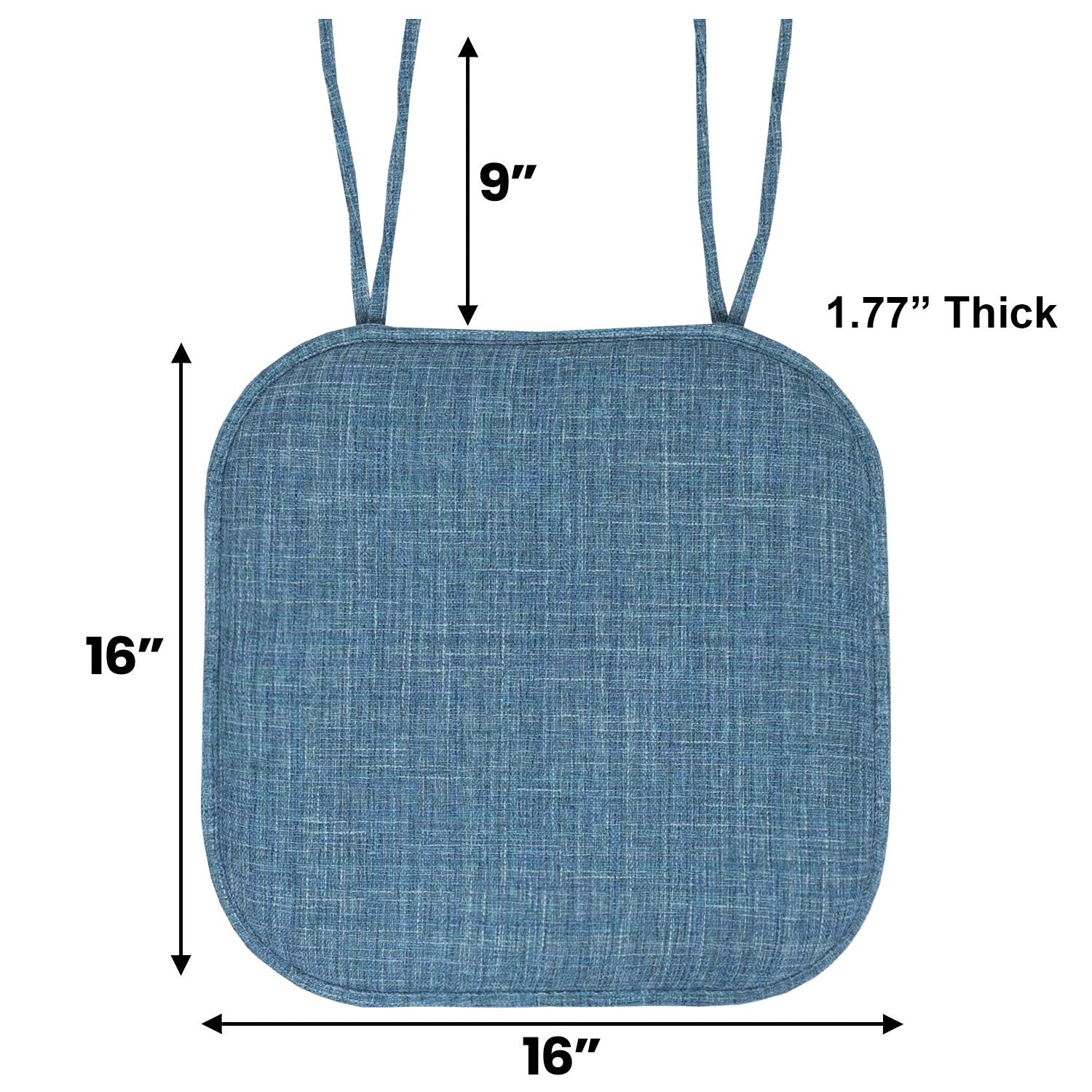Foto 4 pulgar | Cojín Para Silla Sweet Home Collection, Espuma Viscoelástica, Paquete De 4 - Venta Internacional.