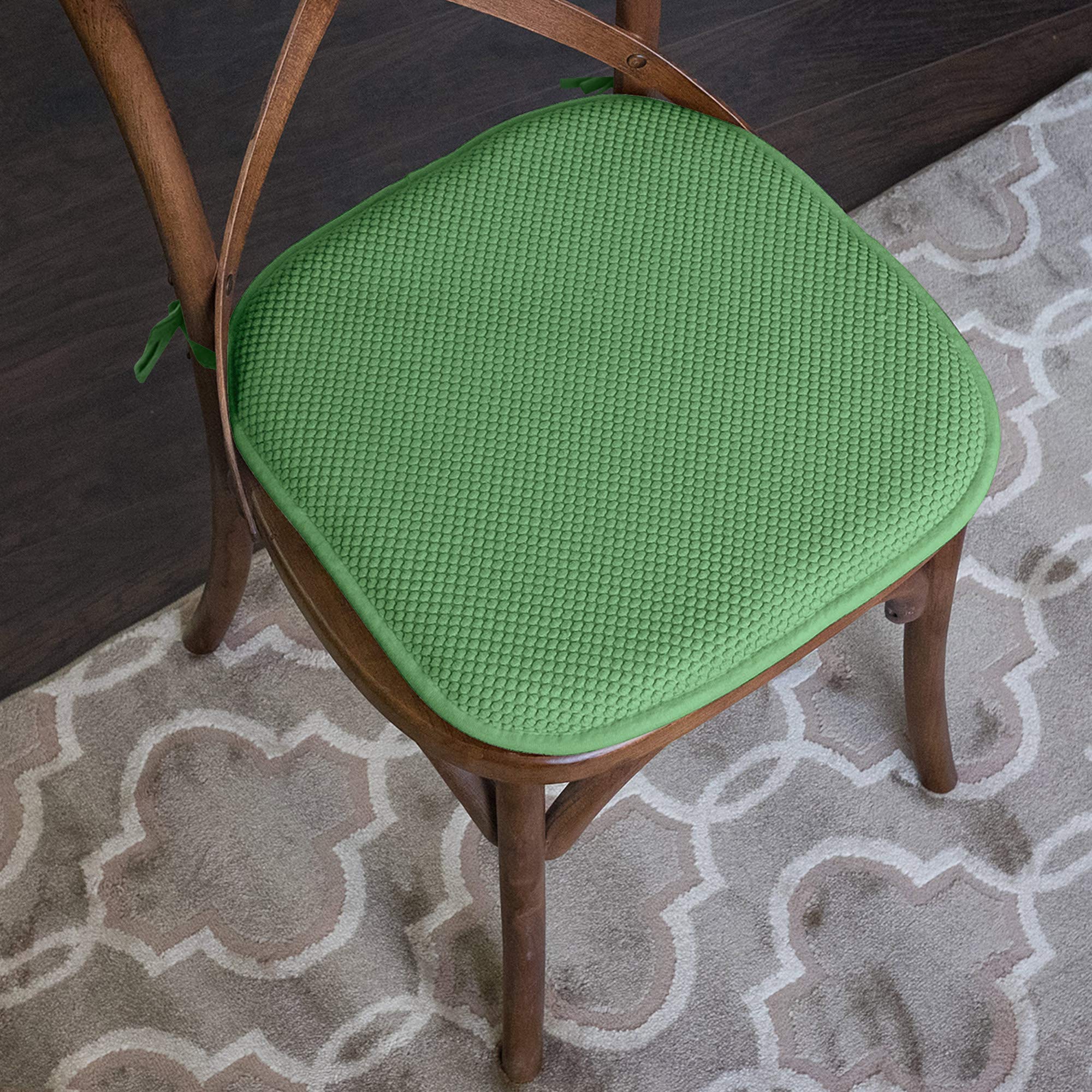 Foto 3 pulgar | Cojín Para Silla Sweet Home Collection, Espuma Viscoelástica, Paquete De 12 Unidades, Color Verde - Venta Internaciona