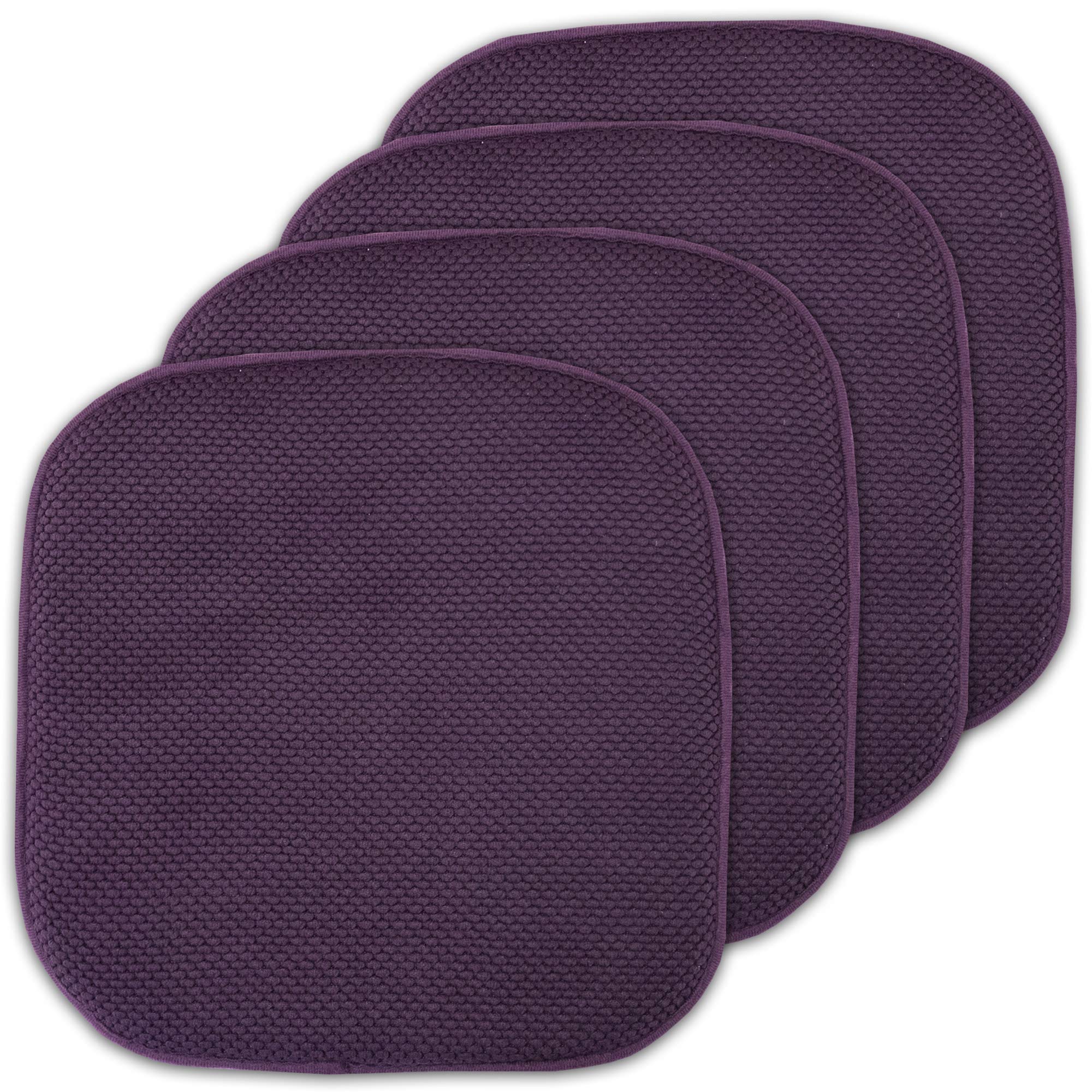 Foto 2 pulgar | Almohadillas Para Sillas Sweet Home Collection, Espuma Viscoelástica, 40 X 40 Cm, Color Morado - Venta Internacional.