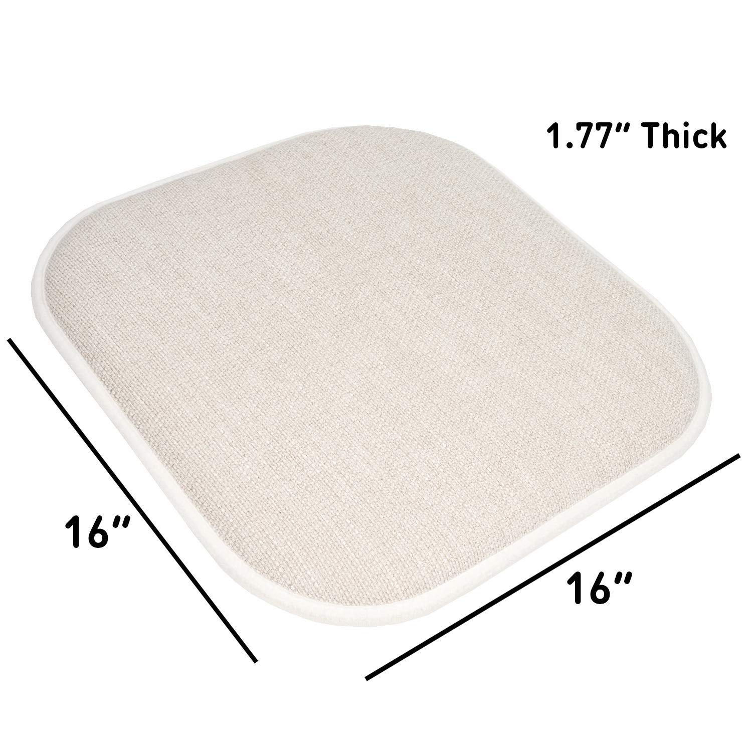 Foto 5 pulgar | Cojín Para Silla Sweet Home Collection, Espuma Viscoelástica, 40 X 40 Cm, Paquete De 2 - Venta Internacional.