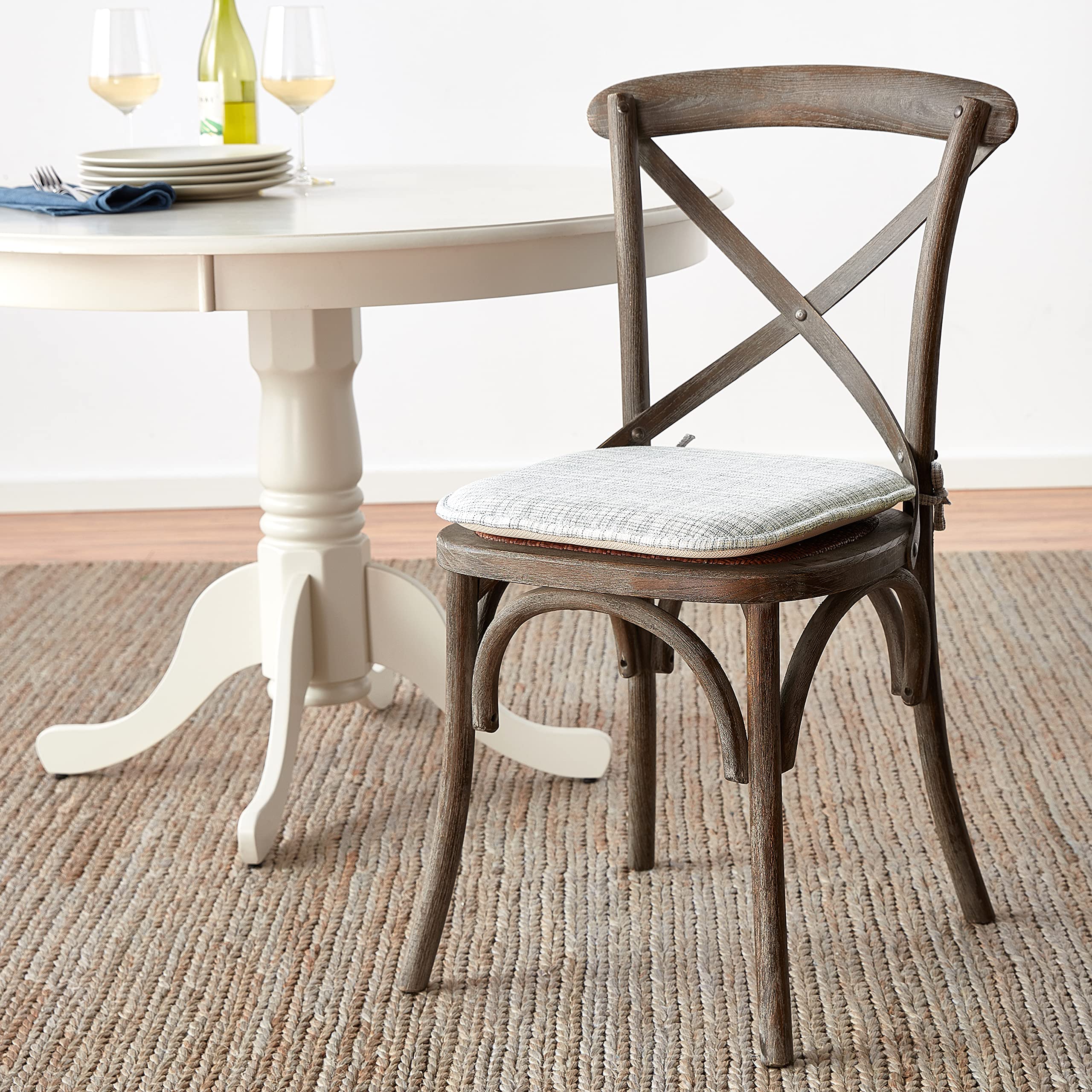 Foto 2 | Cojín Para Silla Sweet Home Collection, Espuma Viscoelástica, 40 X 40 Cm, Paquete De 4 Unidades - Venta Internacional.