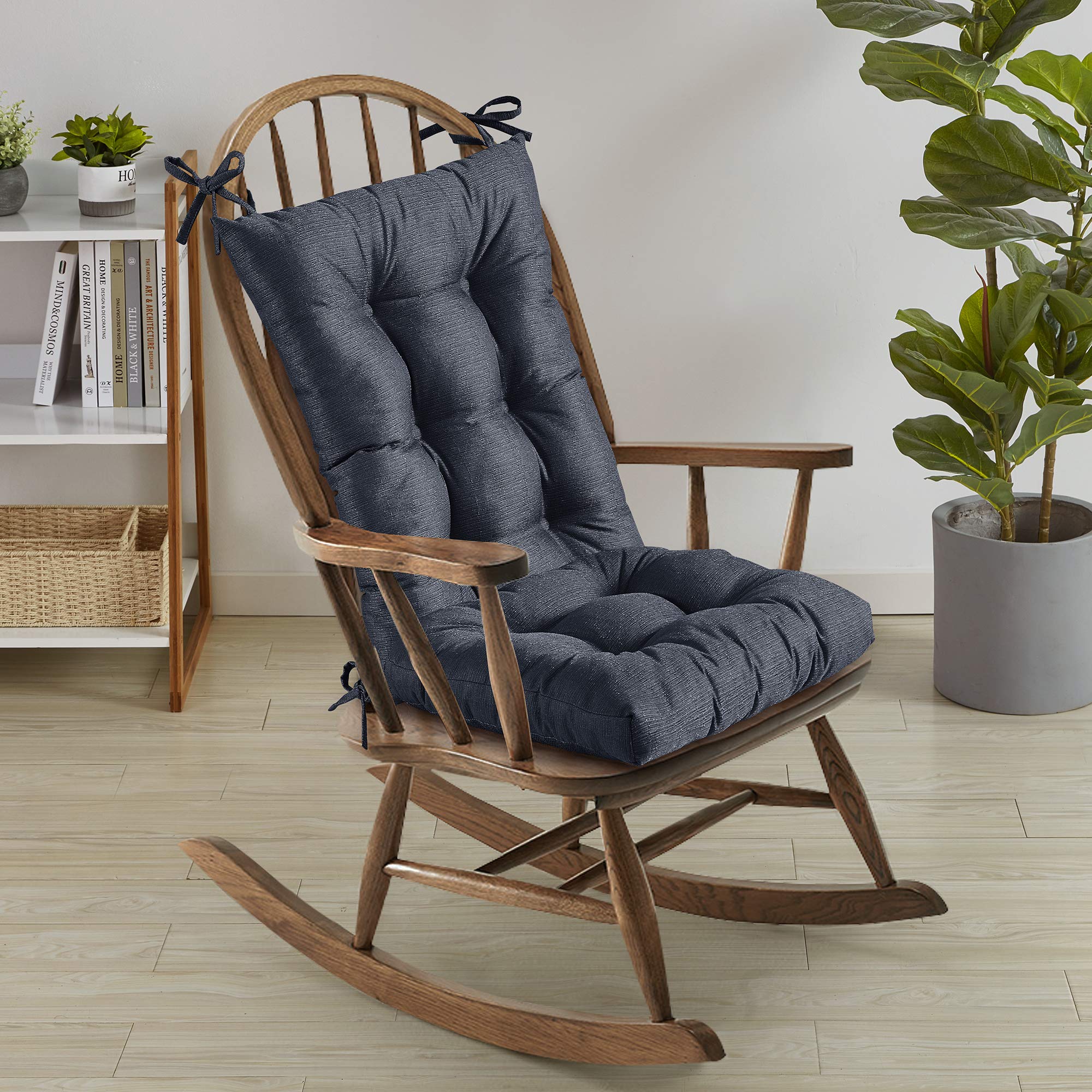 Cojín Para Mecedora Sweet Home Collection, Azul Marino, 2 Unidades - Venta Internacional.