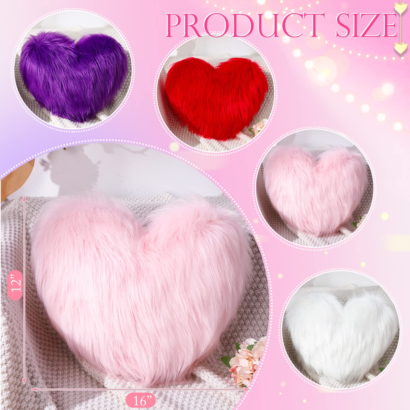 Foto 3 pulgar | Cojines Maitys Para El Día De San Valentín En Forma De Corazón, 30 X 40 Cm, 2 Unidades - Venta Internacional.