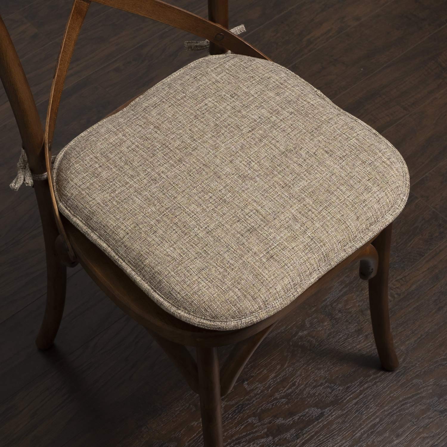 Foto 2 | Cojín Para Silla Sweet Home Collection, Espuma Viscoelástica, Paquete De 6, Color Marrón - Venta Internacional.