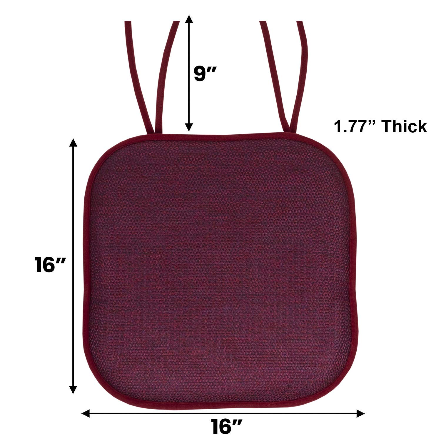 Foto 4 | Cojín Para Silla Sweet Home Collection, Espuma Viscoelástica, Paquete De 6 - Venta Internacional.
