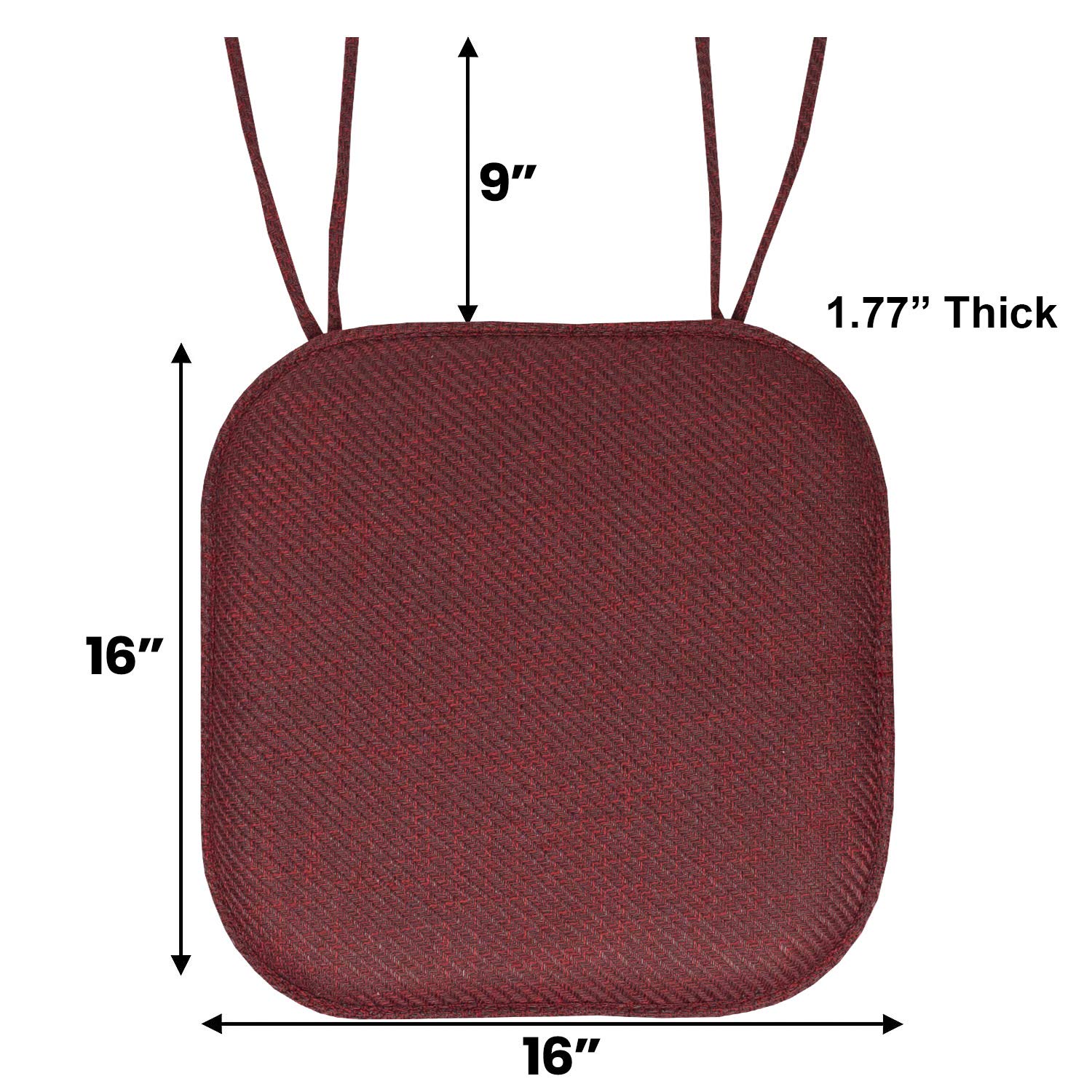 Foto 4 pulgar | Cojín Para Silla Sweet Home Collection, Espuma Viscoelástica, 40 X 40 Cm - Venta Internacional.