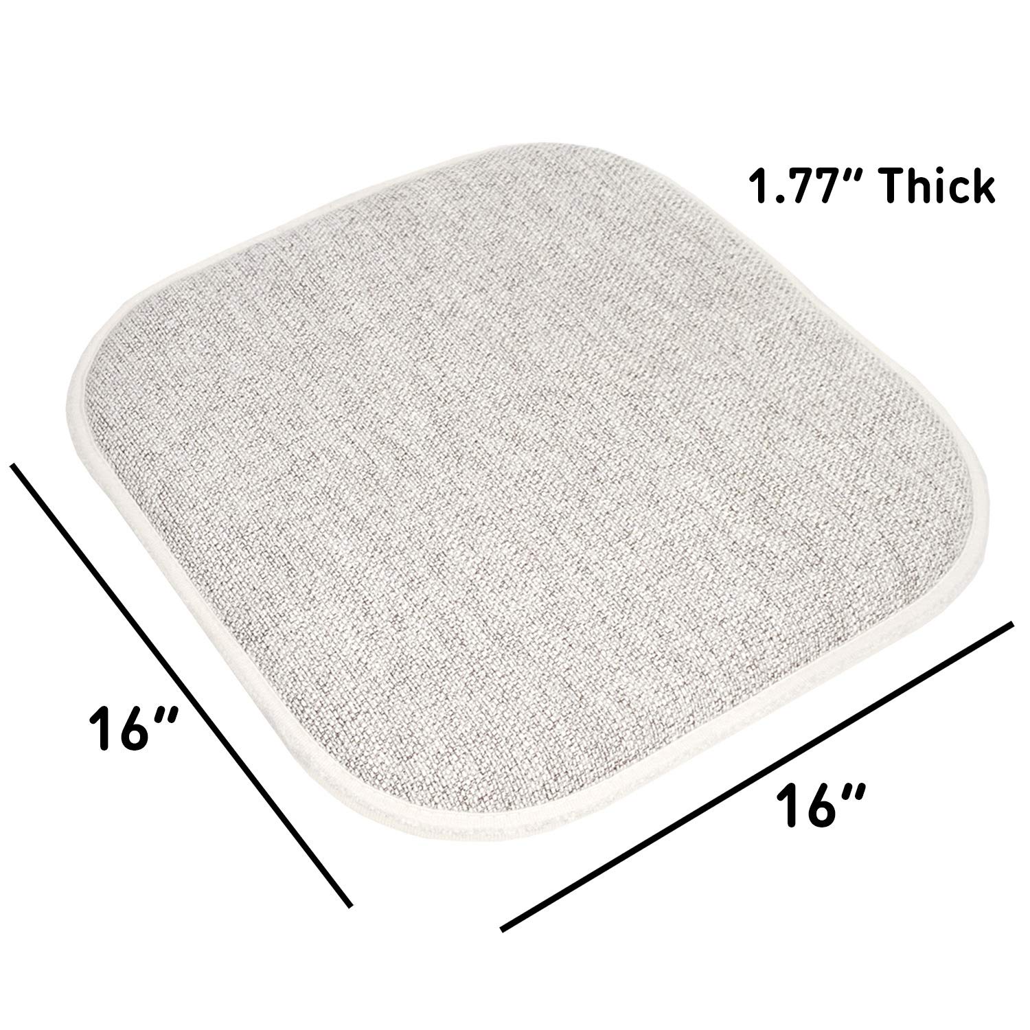 Foto 5 pulgar | Cojín Para Silla Sweet Home Collection, Espuma Viscoelástica, 40 X 40 Cm, Paquete De 2 - Venta Internacional.