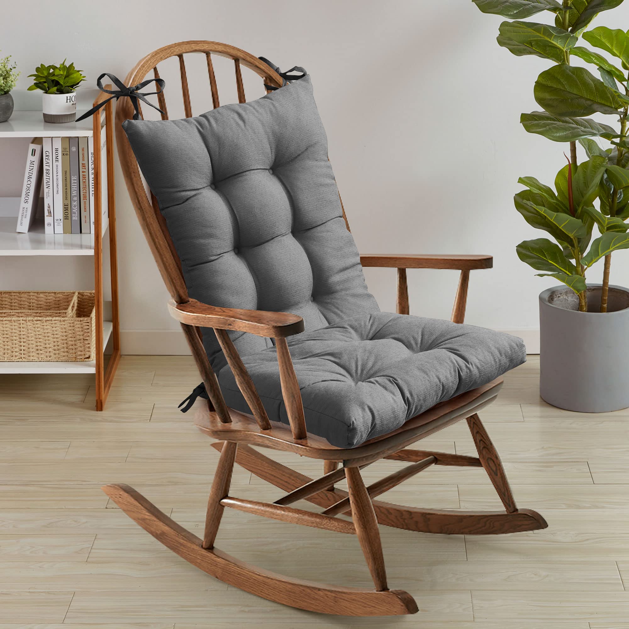 Juego De Cojines Para Mecedora Sweet Home Collection, 2 Piezas, Color Gris - Venta Internacional.