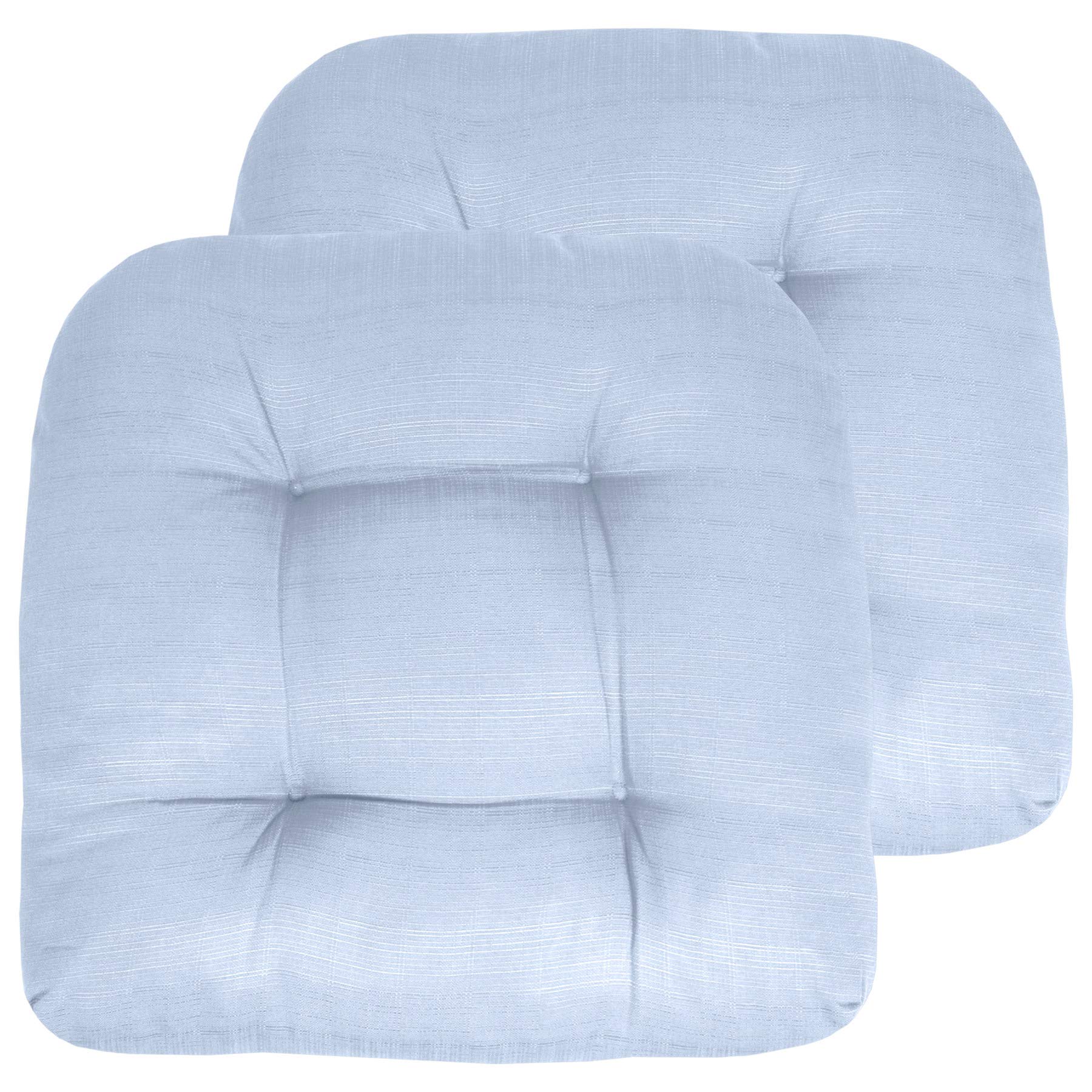 Foto 2 pulgar | Pack De 2 Almohadillas Para Sillas De Patio, Colección Sweet Home, Color Azul Claro - Venta Internacional.