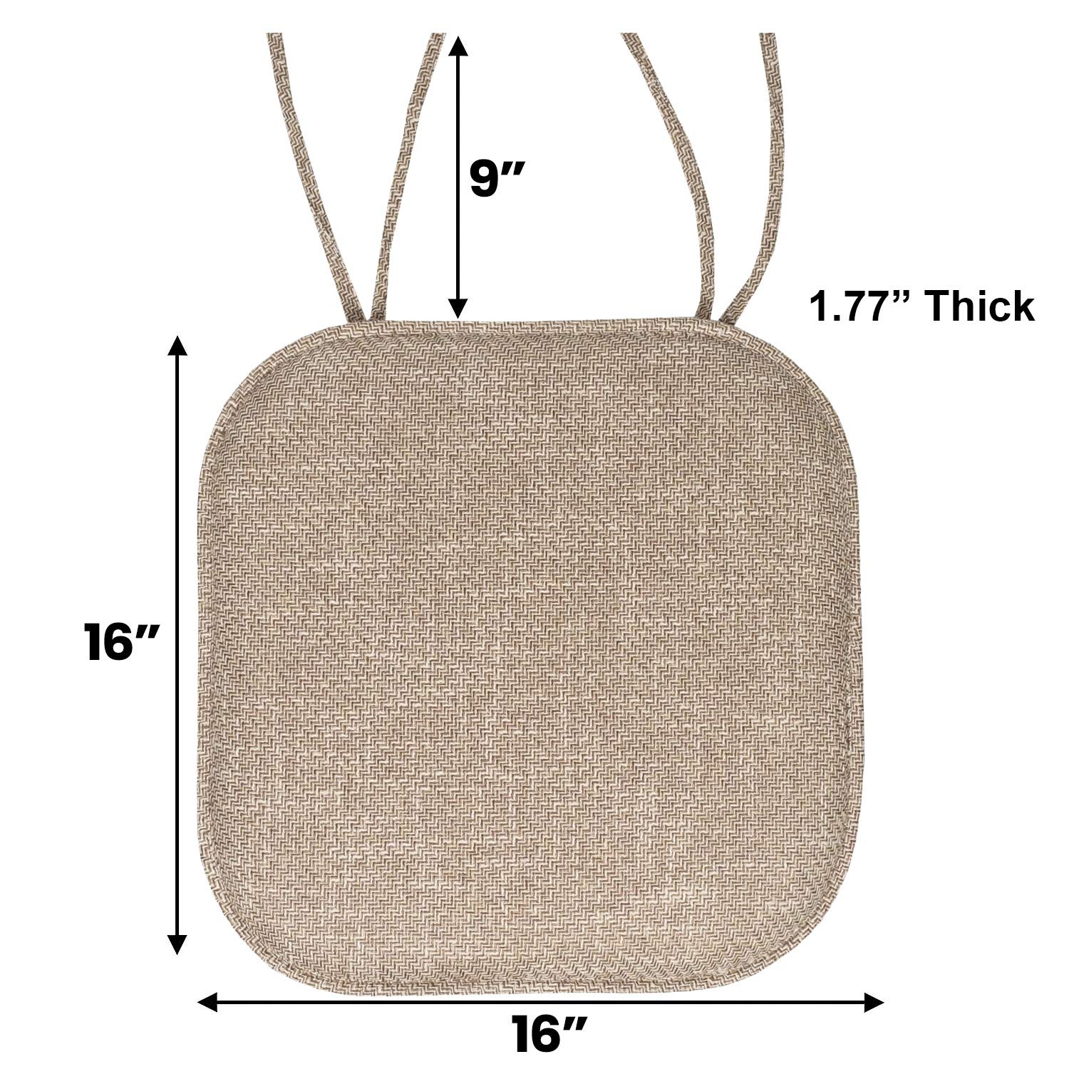 Foto 4 pulgar | Cojín Para Silla Sweet Home Collection, Espuma Viscoelástica, 40 X 40 Cm - Venta Internacional.