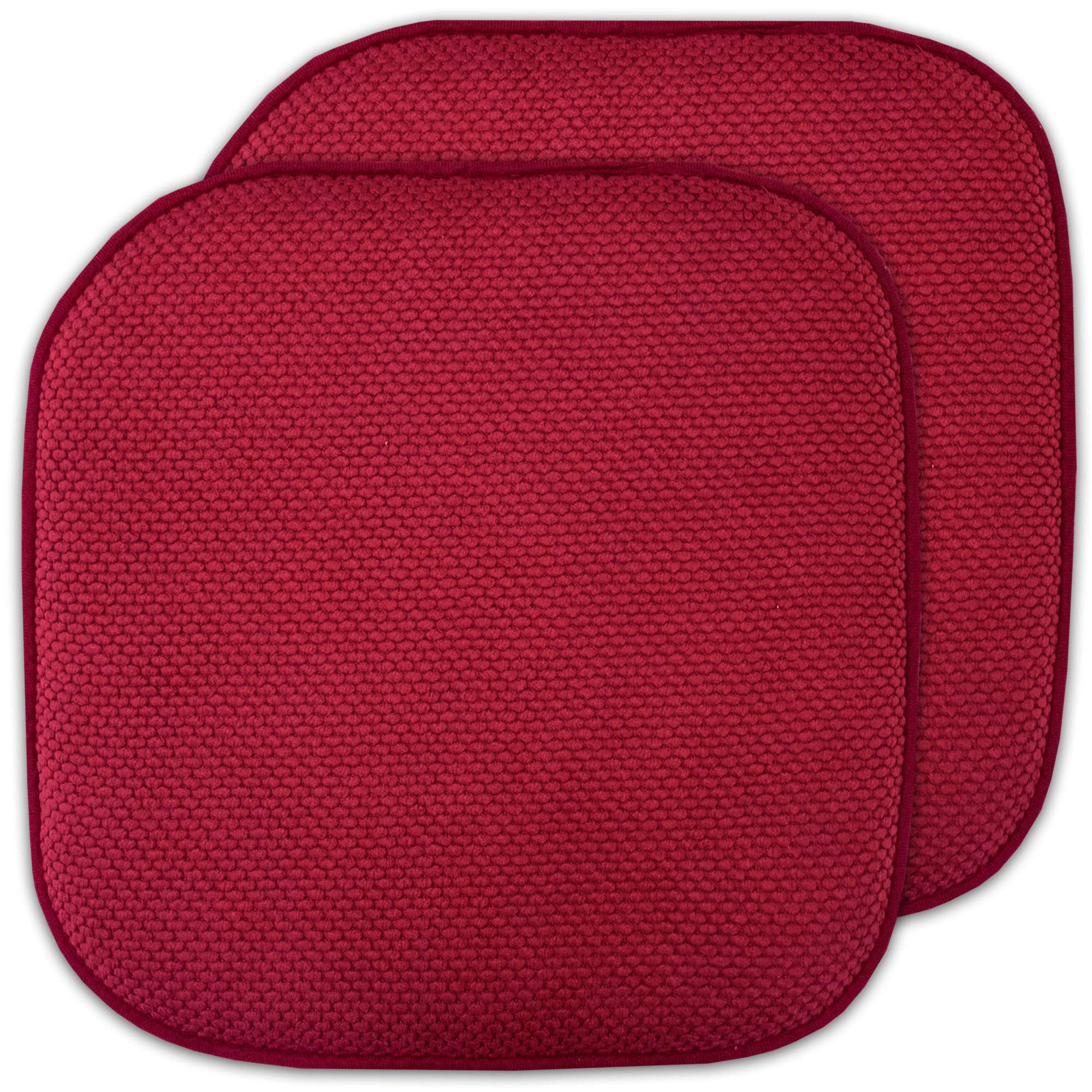 Foto 2 pulgar | Almohadillas Para Silla Sweet Home Collection, Espuma Viscoelástica, 40 X 40 Cm, Color Rojo, Paquete De 2 - Ven