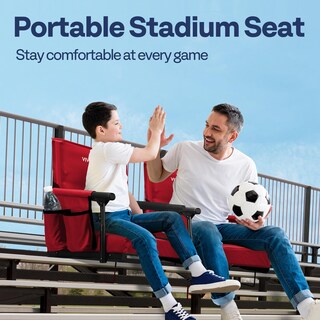 Foto 2 | Asientos Tipo Estadio Vivohome Con Respaldo Y Cojín, Paquete De 2 Unidades, Color Rojo - Venta Internacional.