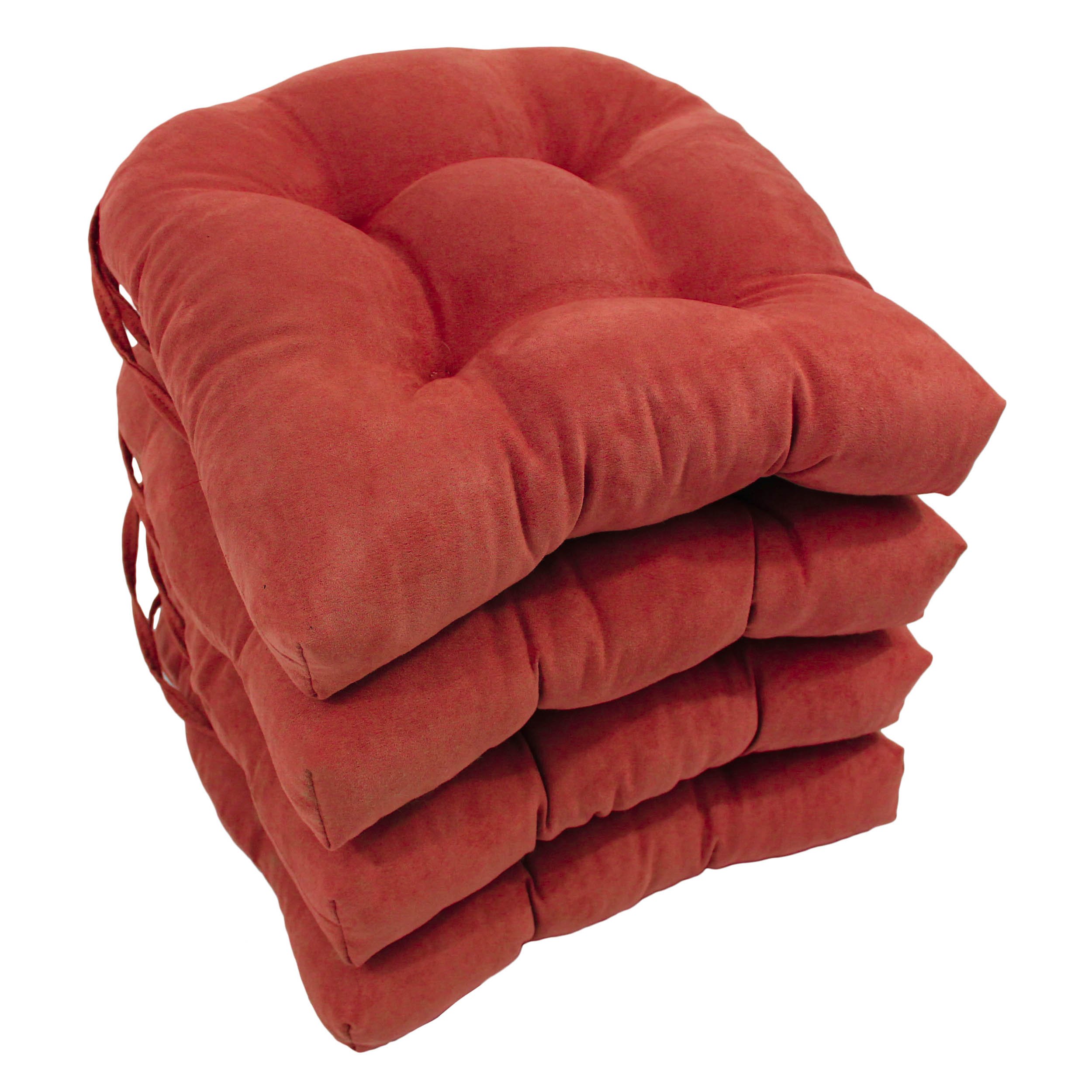 Foto 2 pulgar | Cojín Para Silla Blazing Needles, Microgamuza, 40 X 40 Cm, Color Rojo Cardenal - Venta Internacional.