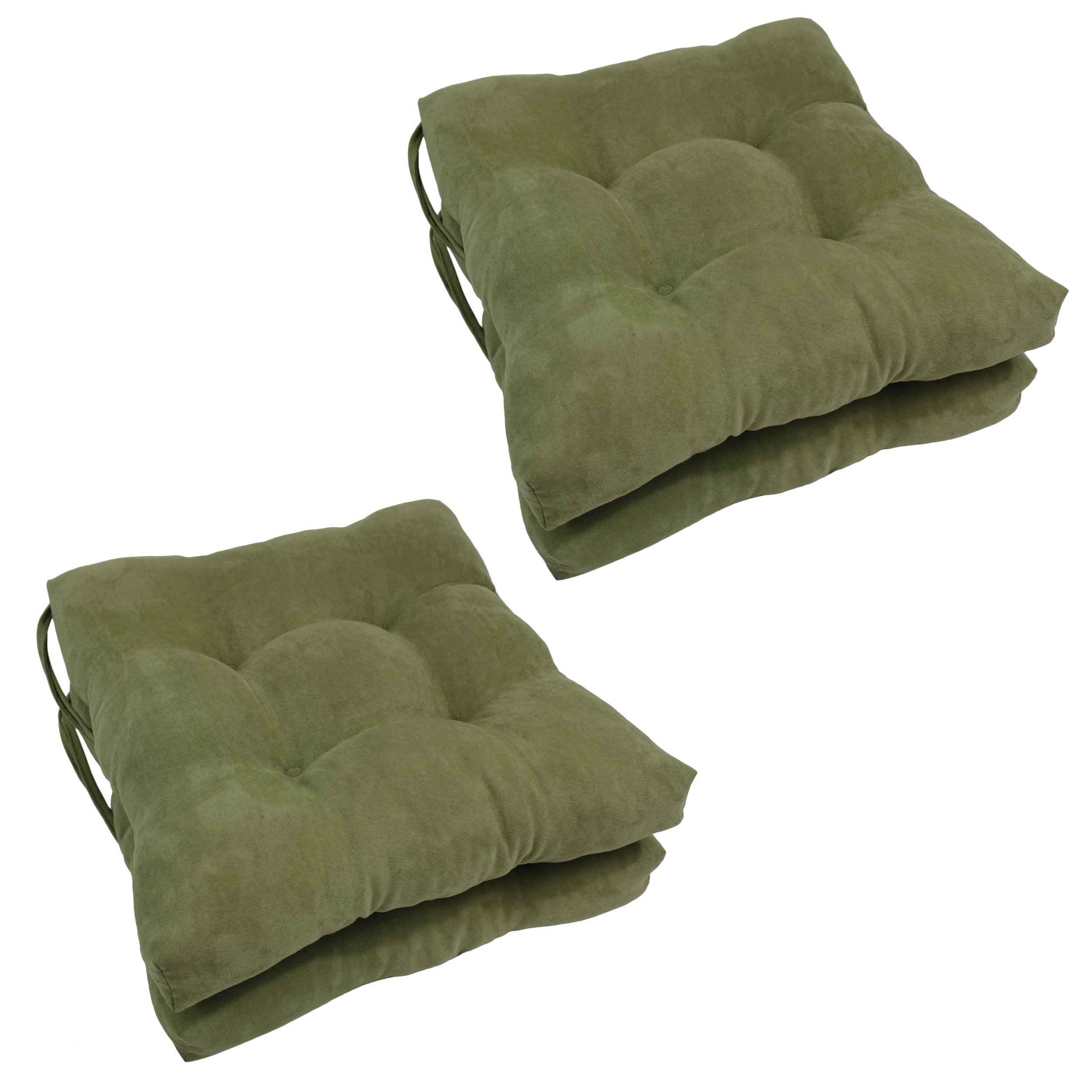 Foto 2 pulgar | Cojín Para Silla Blazing Needles, Microgamuza, 40 X 40 Cm, Verde Salvia, 4 Unidades - Venta Internacional.