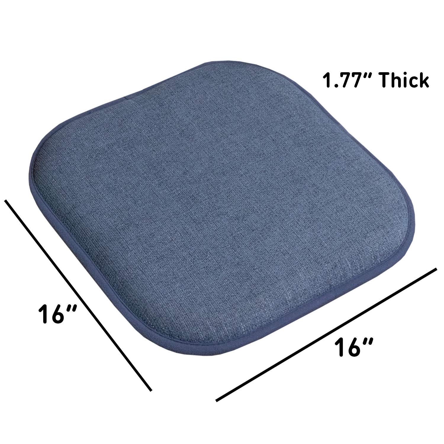 Foto 4 | Cojín Para Silla Sweet Home Collection, Espuma Viscoelástica, 16 X 16 Cm, Paquete De 12 - Venta Internacional.