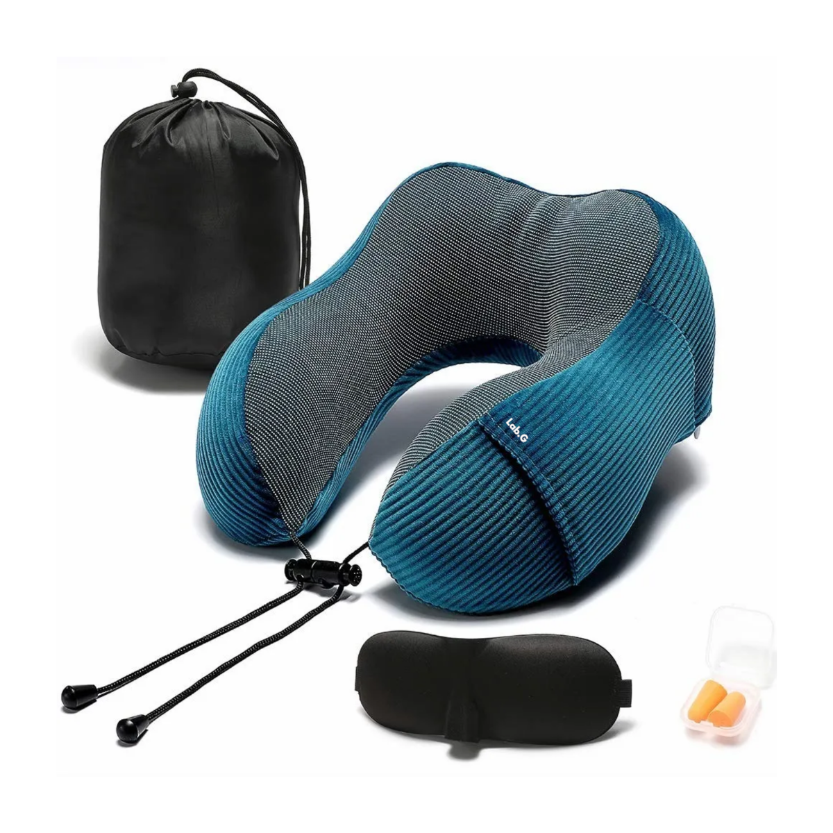 Foto 5 pulgar | Almohada Cojín Cuello De Viaje Almohada Espuma Lab.g Gris