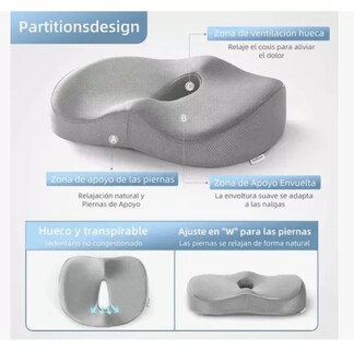 Foto 2 | Almohada Lumbar Ortopédica Con Memoria Y Cojín Para El Coxis