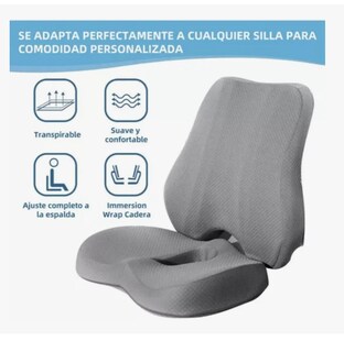 Foto 3 | Almohada Lumbar Ortopédica Con Memoria Y Cojín Para El Coxis