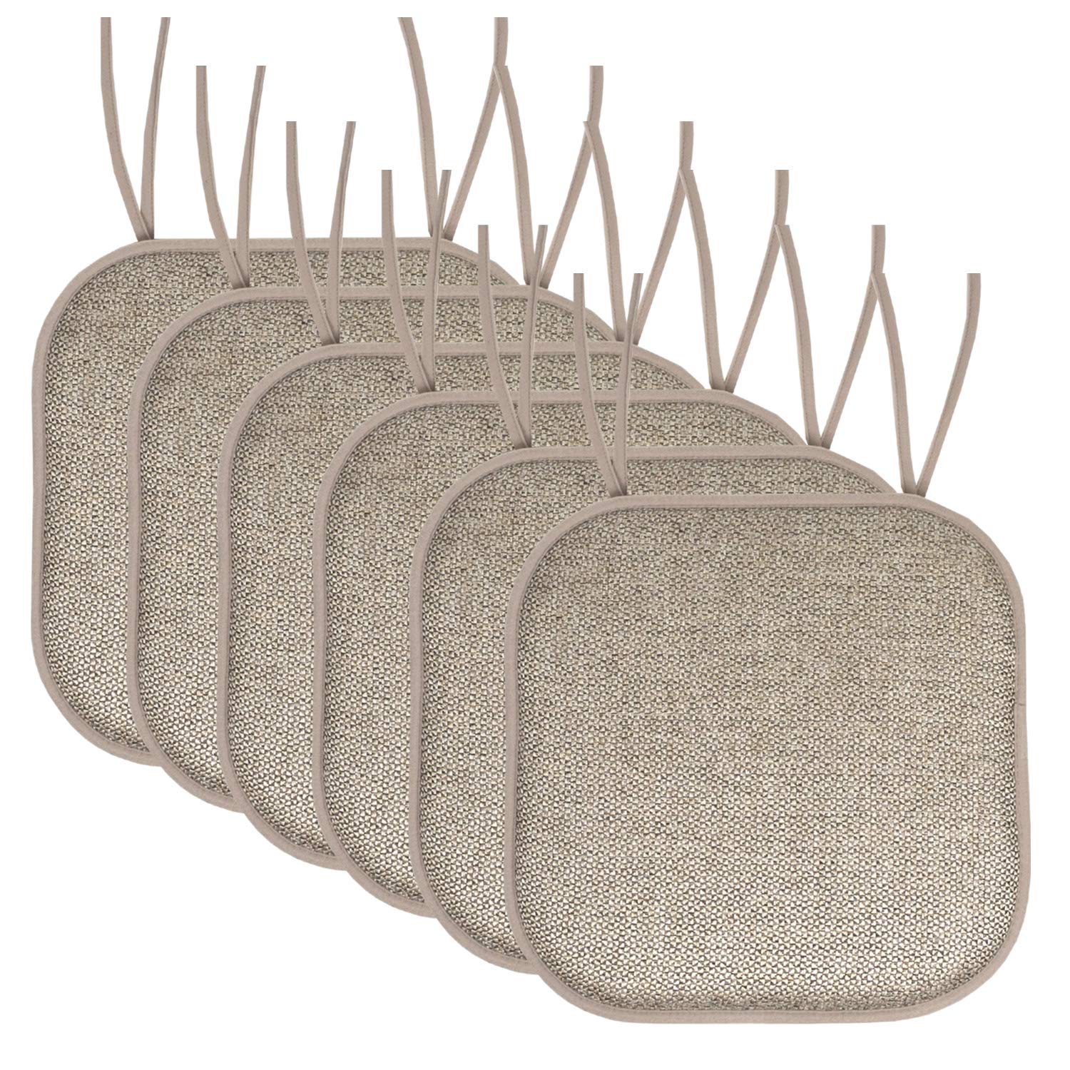 Cojín Para Silla Sweet Home Collection, Espuma Viscoelástica, Paquete De 6 - Venta Internacional.