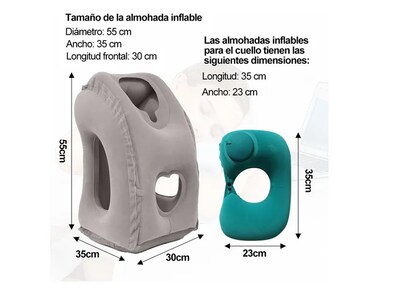 Foto 3 | Xtellar Almohada Inflable Portátil: Diseño Multifuncional Para Viaje Y Descanso''